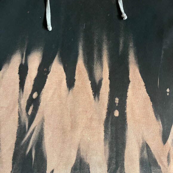 Rick Owens Drkshdw Knit Sweatshirt Pullover Hoodie with Flames - Picture 3 of 7